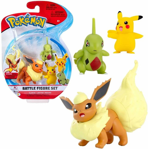 Pokemon Muñeco X 3 Figura Básica De Batalla Original 97685