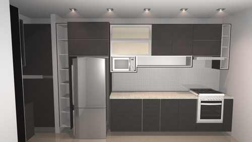 Projeto Móveis Planejados Cozinha 3d Plano De Corte