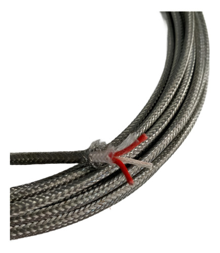 2 Mts Cable Señal Termopar Rtd Pt100 Forro Fibra Y Malla