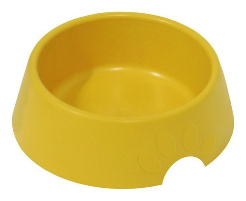 Comedouro Pop  Plastico 600 Ml Nº 2 Diversas Cores Cor Amarelo