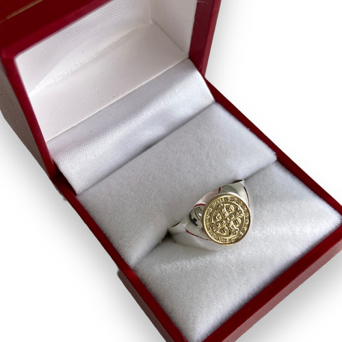 Anillo Plata 925 Oro 18k Circular San Benito Mujer Garantía