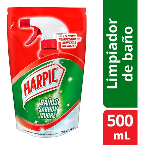 Limpiador Líquido Removedor Harpic Baños Sarro Y Mugre 500ml