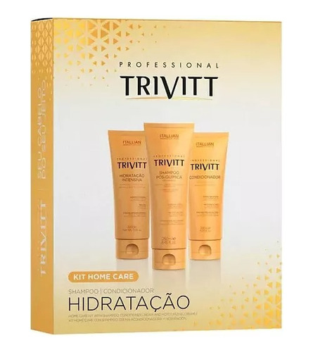 Trivitt Kit Home Care Hidratação Intensiva-3 Produtos