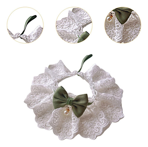 Collar De Encaje Para Gato, Bufanda Para , Accesorios De