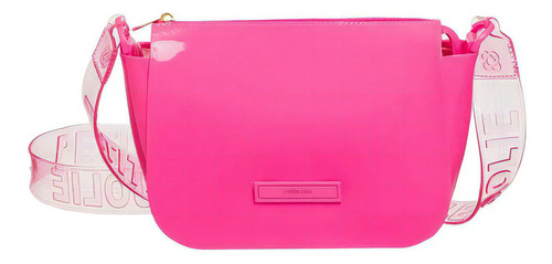 Bolsa Feminina Petite Jolie Alça Ombro Transversal Cor Rosa Shock