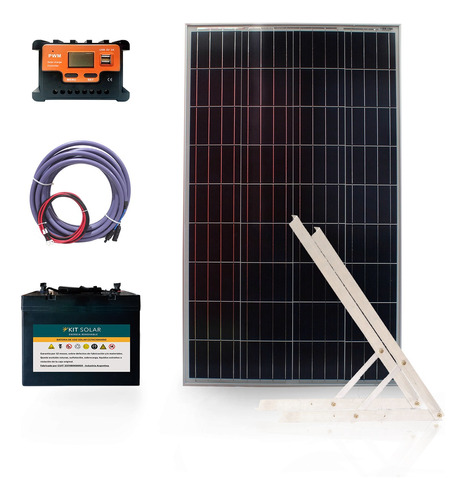 Kit Solar Portátil Panel 100w Batería Agm Completo | Ultra