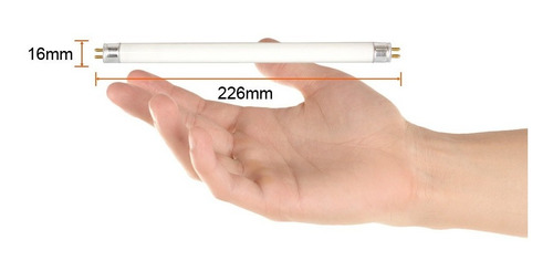 Imagen 3 de 5 de Tubo Fluorescente Luz De Dia 6w G5 F6t5d