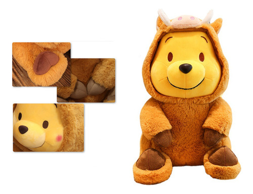 Winnie The Pooh Muñeco Sombrero Abrazable Extraíble De Oso