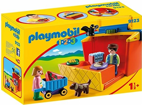 Playmobil Take Along Market Stall Building Set.