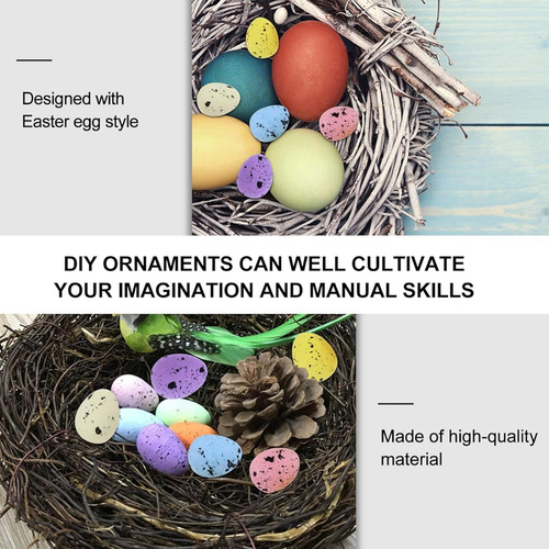 Kit De 100 Huevos De Pascua Artificiales De Espuma