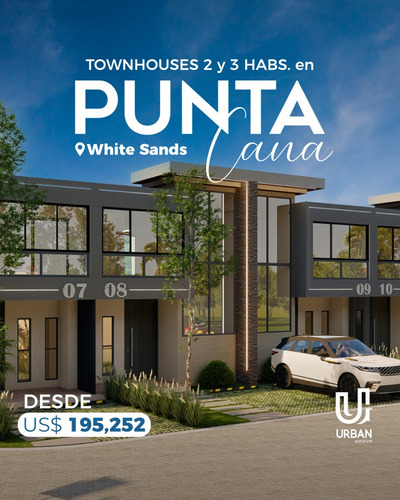 Townhouses De 2 Y 3 Habitaciones A 3 Mins De La Playa En Punta Cana