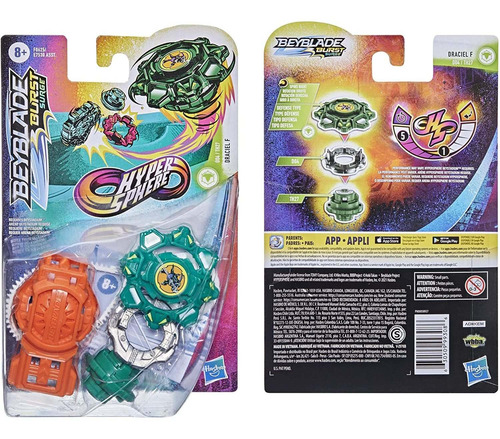Paquete De Inicio Beyblade Burst Rise Hypersphere Draciel F