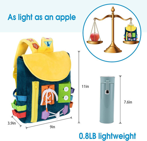 Mochila Para Niños Pequeños Juguete Actividad Aprendizaje