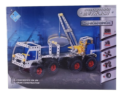 Juego De Construcción Tipo Mecano Camion Grua 281 Pz Duende