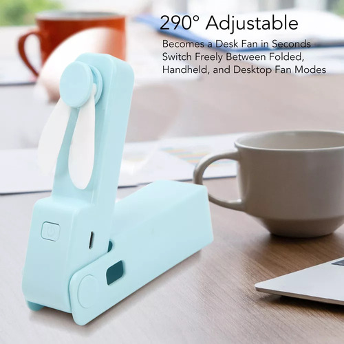 Mini Ventilador De Enfriador Mano Para Recargable Y Portátil
