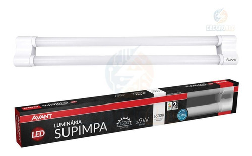 Luminaria Avant Supimpa 2x9w Branca 6500k Bivolt Avant