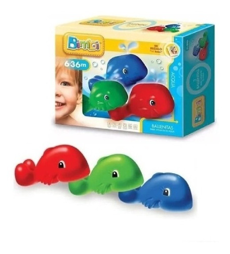 Bimbi 3 Ballenitas Para El Baño Bebe En Magimundo!!!