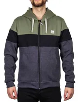 Comprar Buzo Cierre Hombre Reef Vow Campera Canguro Algodon Frisa