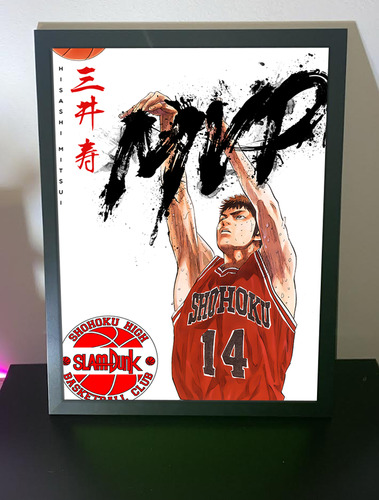 Cuadro Anime Marco Vidrio Slam Dunk Hisashi Mitsui