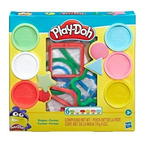 Play Doh Kit Formas Fundamentales 6 Latas 170g Hasbro