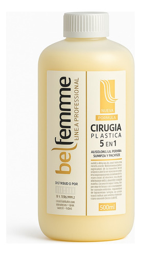 Cirugia Plastica Capilar Bellafemme 5 En 1 Original 500ml