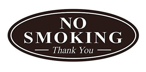 Señales - Señal De Agradecimiento De No Fumar Ovalada De Tod