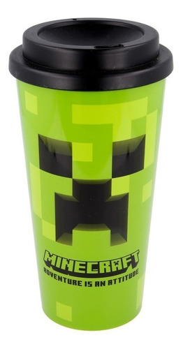 Vaso Doble Pared Cafe 520 Ml Minecraft