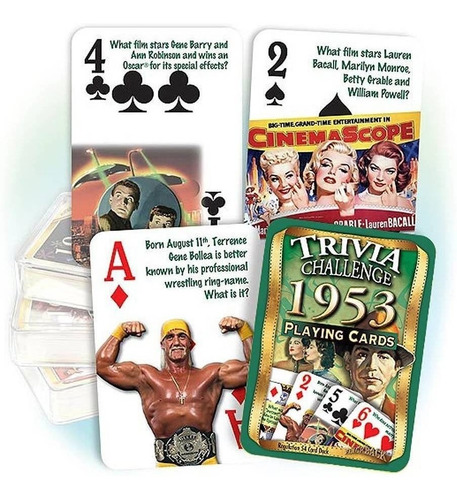 Flickback Media, Inc. 1953 Trivia Playing Cards