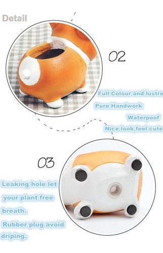 Mz Corgi Planter Creative Gifts, Bonitas Macetas Con Forma