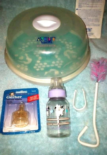 Esterilizador De Microondas Avent + Tetero 