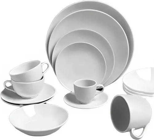 Vajilla Porcelana Tsuji 2100 42 Pz Platos Tazas