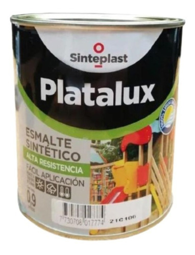 Esmalte Sintético Platalux Sinteplast 4lt -mate Negro