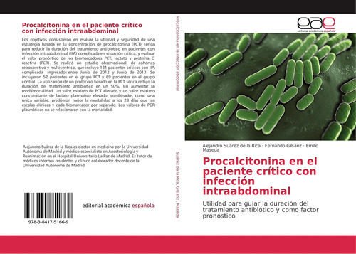 Libro: Procalcitonina En El Paciente Crítico Con Infección I