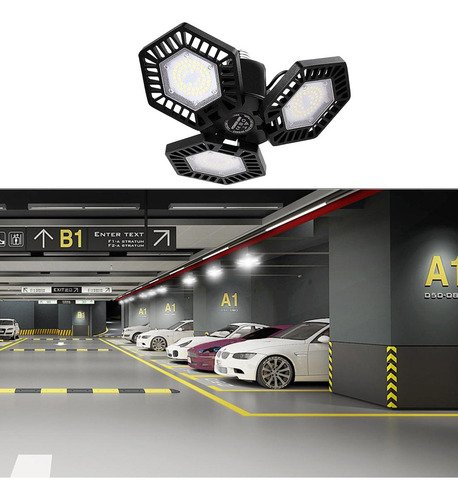 Luces Led Plegables Deformables De Garaje Bombilla E27 Luz