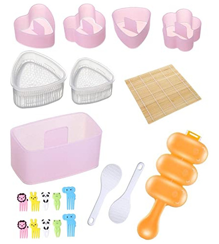 Kit Moldes Onigiri Y Sushi, 12 Piezas, Para Bento Y Diy