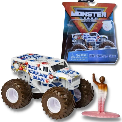 Monster Jam Truck - Ice Cream Man - Escala 1:64 - Original