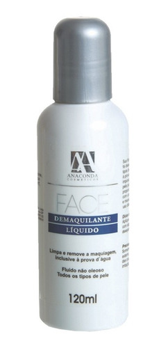 Anaconda Face - Demaquilante Líquido Limpa E Remove - 120ml
