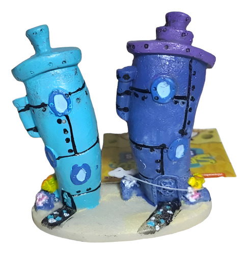Penn-plax Bob Esponja Bikini Bottom Homes Acuario Adorno | Gran Decoración Para Tu Tanque