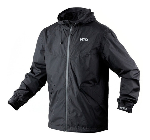 Campera Moto Rompeviento Nto Whiz Negro Lluvia Devotobikes