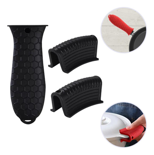 Kit Capa Protetora Para Alça Cabo De Panela Isolamento Calor