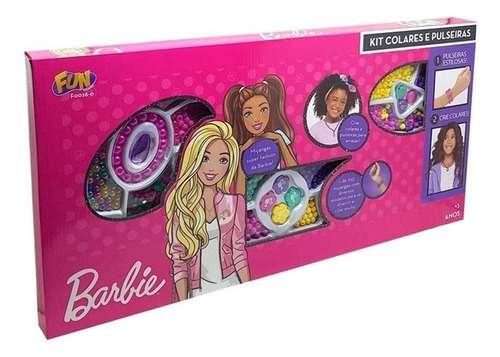 Kit Miçanga Infantil Barbie Feminino Faça Sua Pulseira