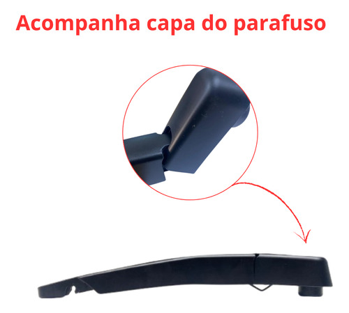 Braco Limpador Traseiro Com Palheta Renault Kwid 2017 2018