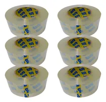 Comprar Cinta Ancha Adhesiva Transp X300m X6 Rollos Empaque Embalaje
