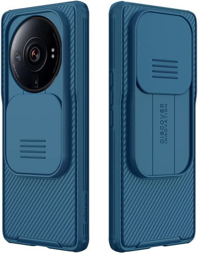 Funda Xiaomi 12s Ultra Con Slide Camera Protector - Azul