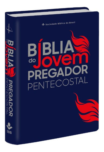 Bíblia Do Jovem Pregador Pentecostal | Almeida Revista E Corrigida | Capa Luxo Azul Nobre