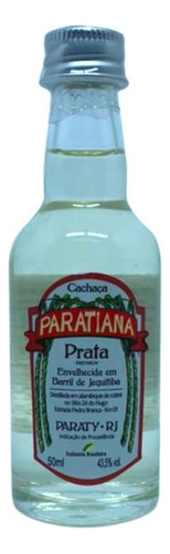 Cachaça Paratiana Prata 1 Ano Jequitibá 43,5% 50ml Rj