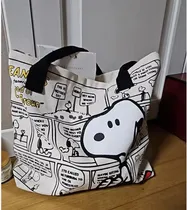 Comprar Bolso Lona Tote Bag Cartera Snoopy