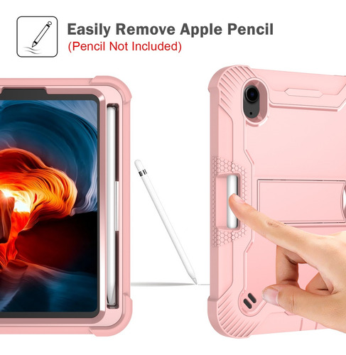 Funda Anti Golpe P/ Ipad Mini 6/7 A17 Pro 8.3'' A2567 A2993 Rose Gold