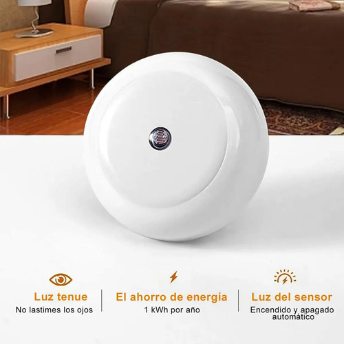 6 Piezas Luz De Noche Lámparas De Pared Led Baño Dormitorio