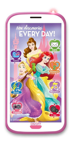 Celular 3d Juguete Disney Princesas Luces Sonidos Ditoys